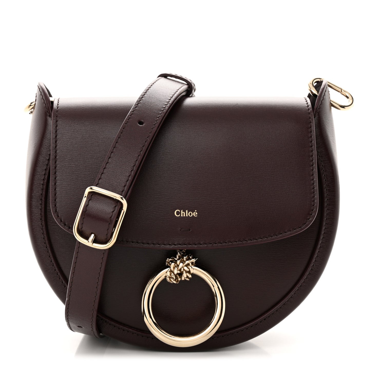 Calfskin Small Arlene Bag Burnt Brown