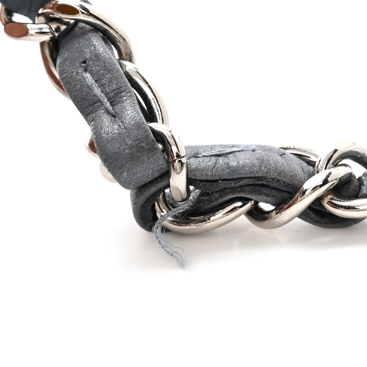 Lambskin Quilted Medium Double Flap Dark Grey