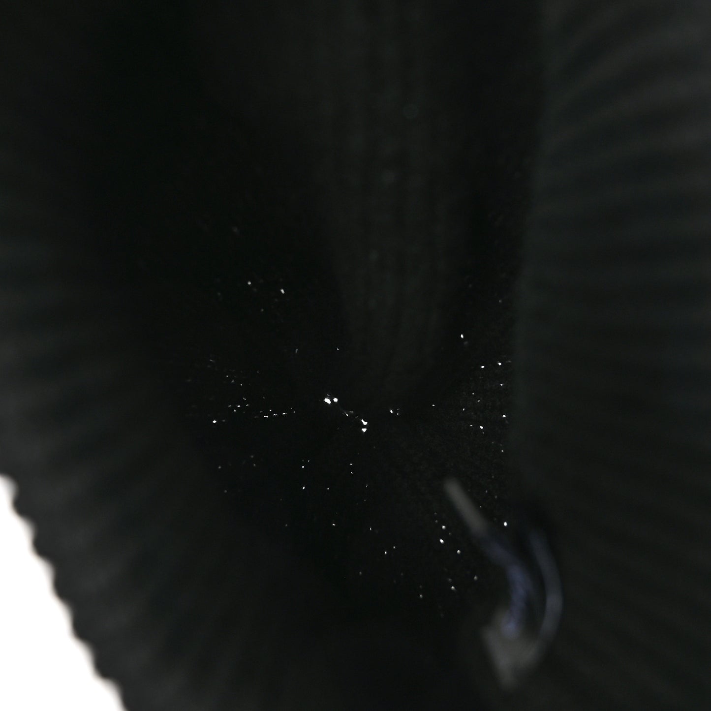 Wool Cashmere CC Beanie Hat Black White