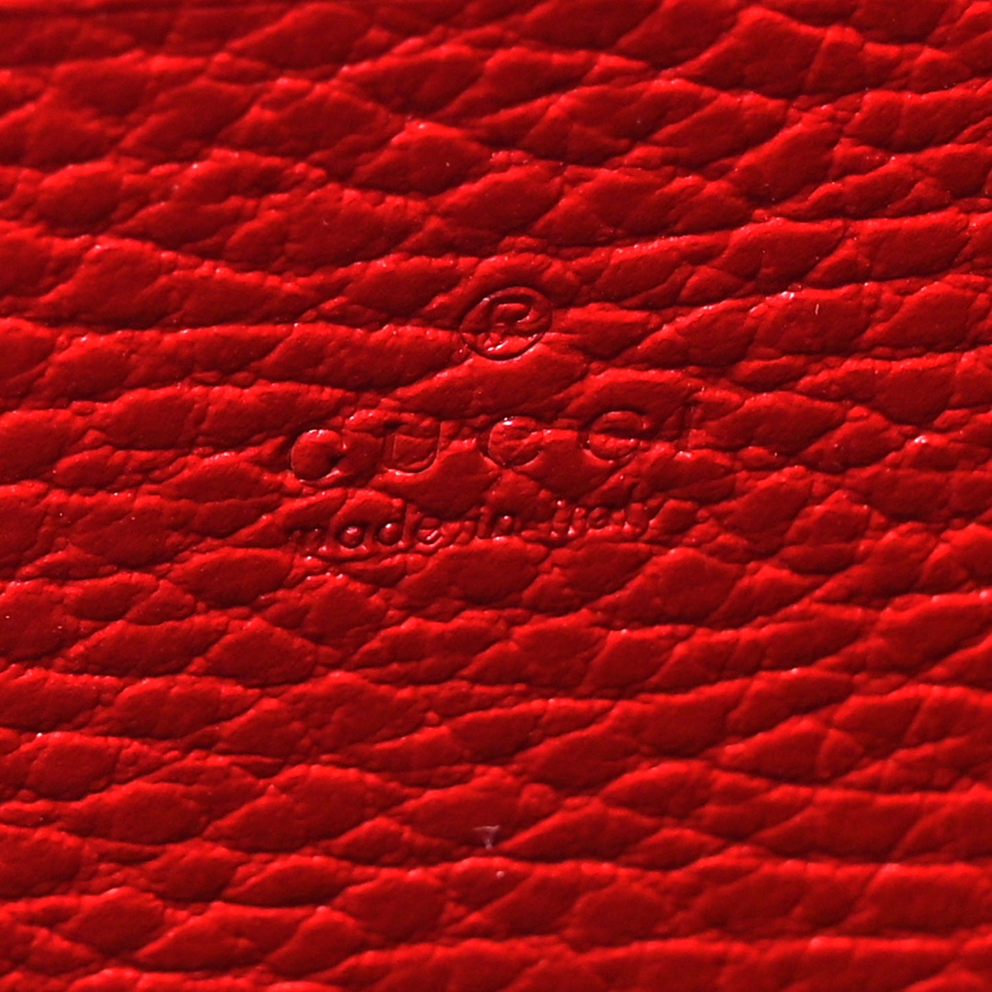 Calfskin Mini Dionysus Chain Wallet Hibiscus Red