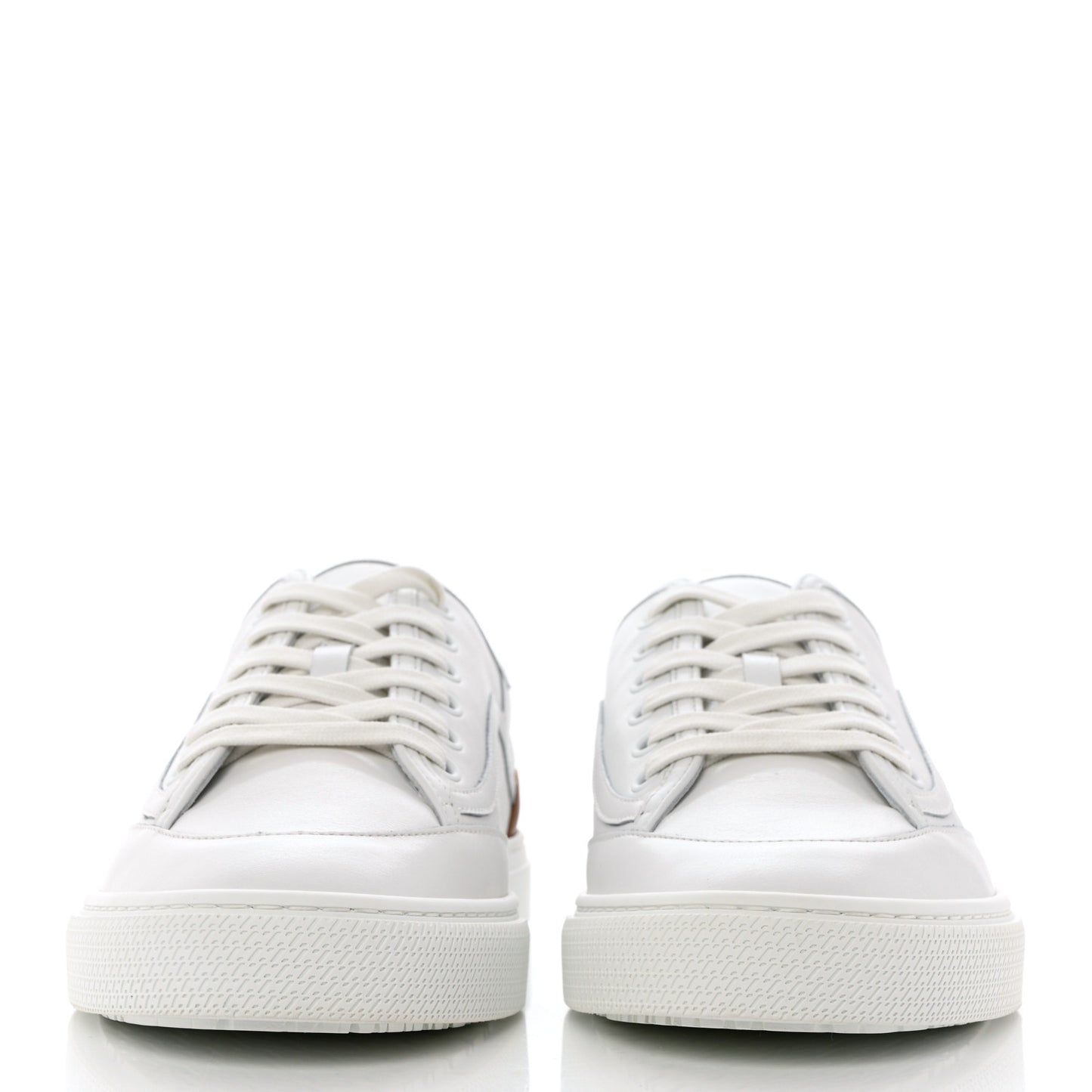 Calfskin Mens Get Sneakers 40 White