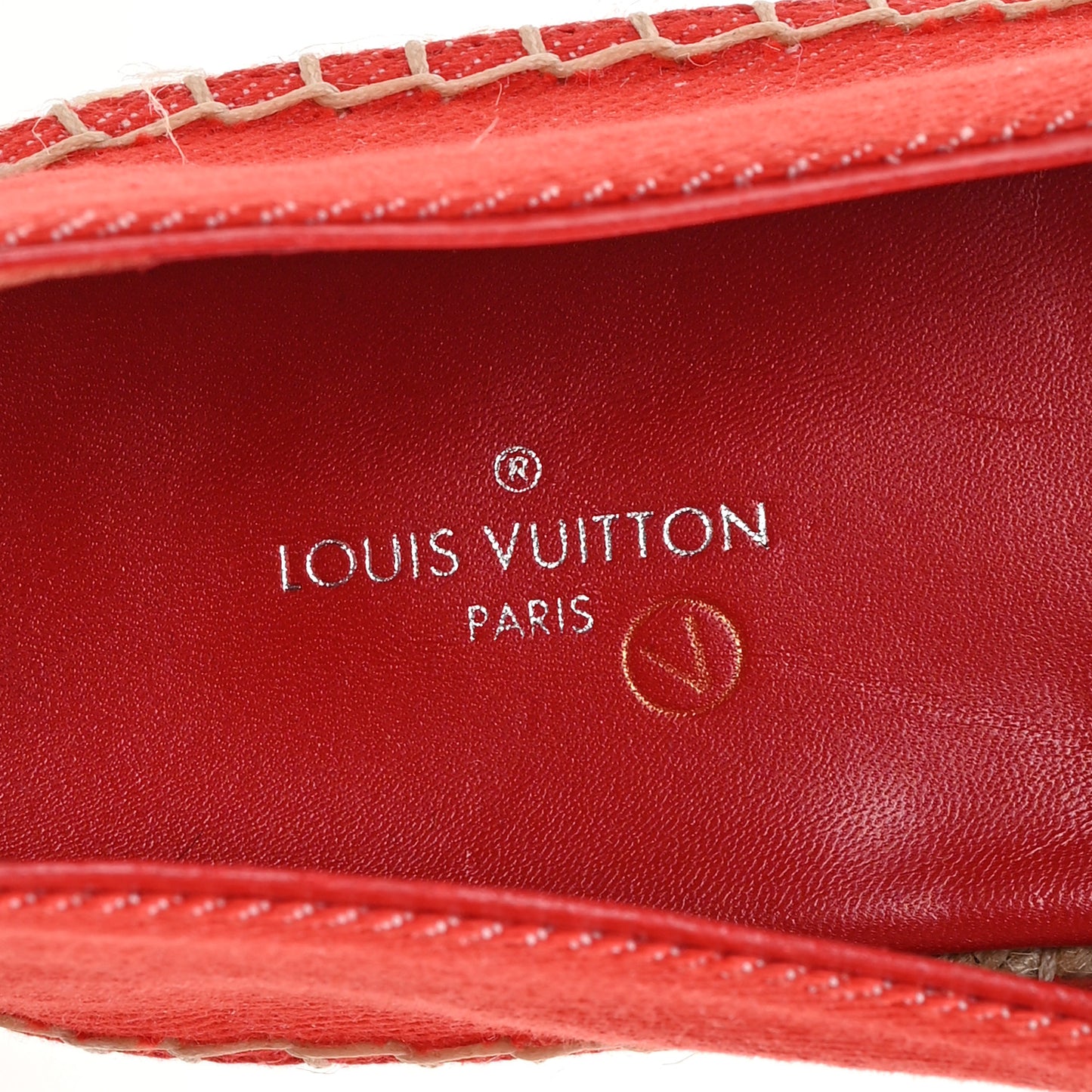 Canvas Waterfall Espadrille 36 Rouge