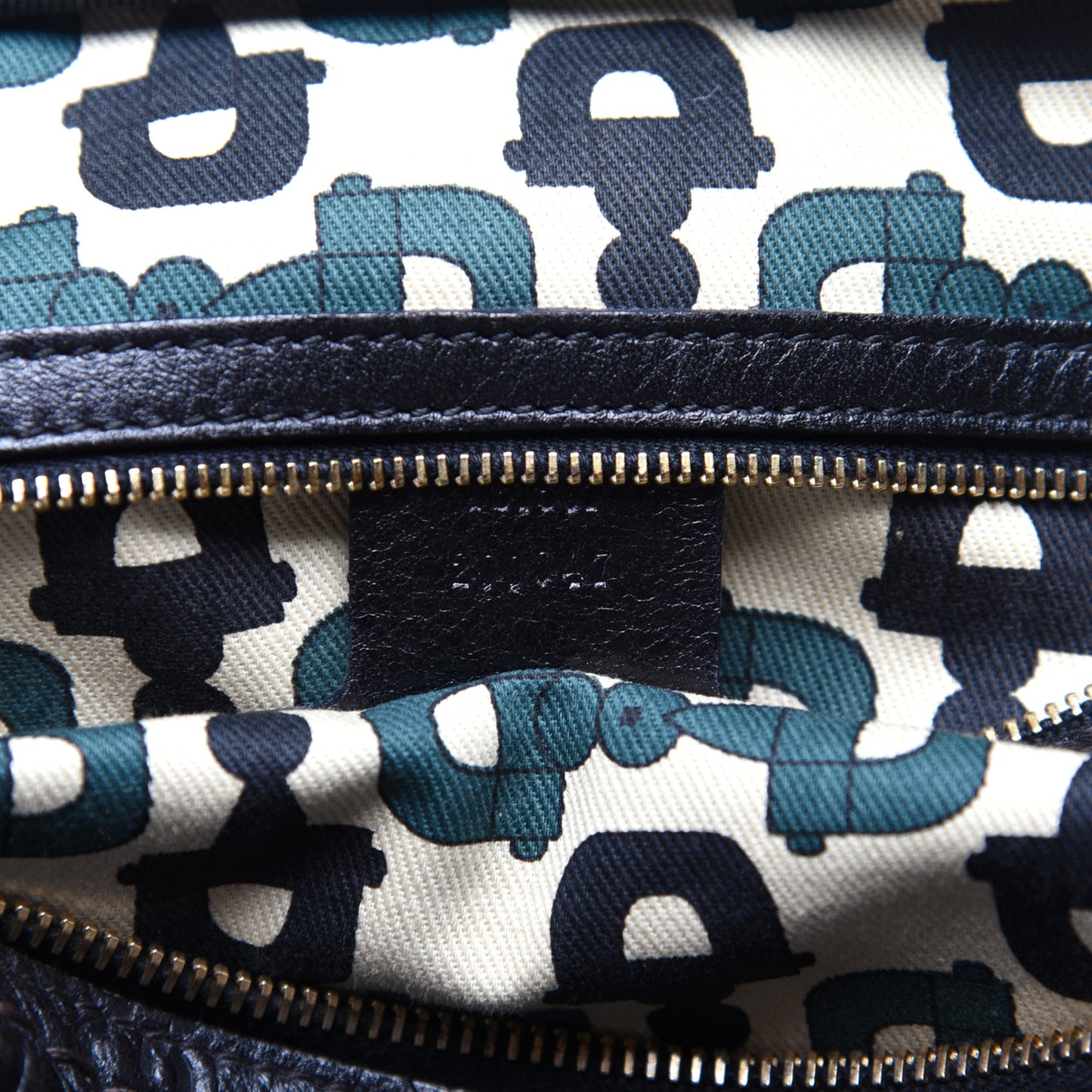 Guccissima Signoria Large Dome Bag Black