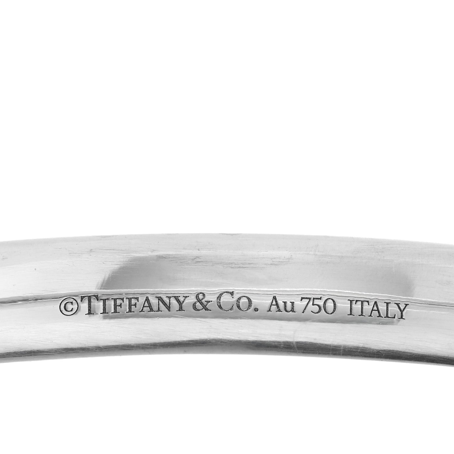 18K White Gold Diamond Metro Five-Row Hinged Bangle Bracelet