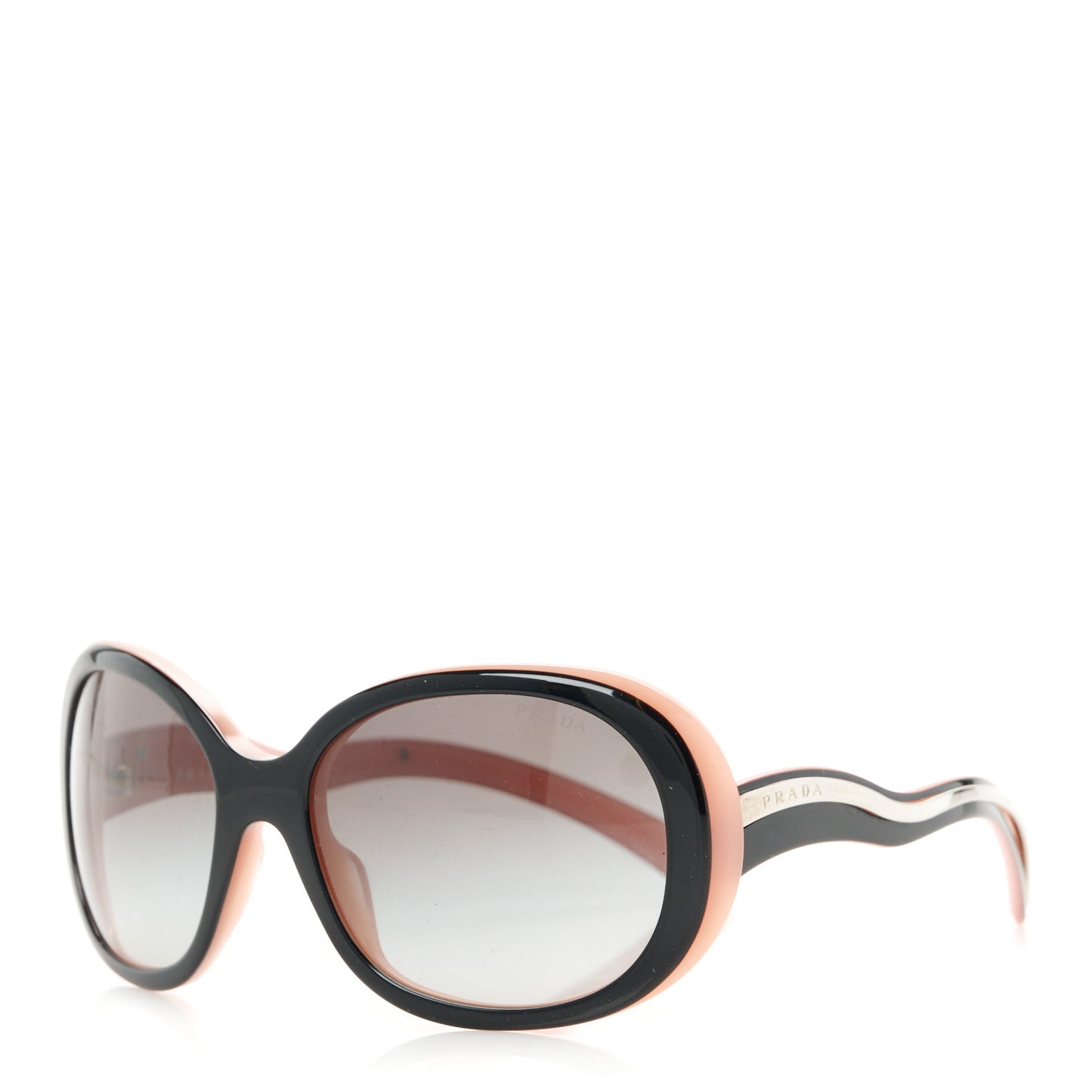 Acetate Round Sunglasses SPR08L Black Pink