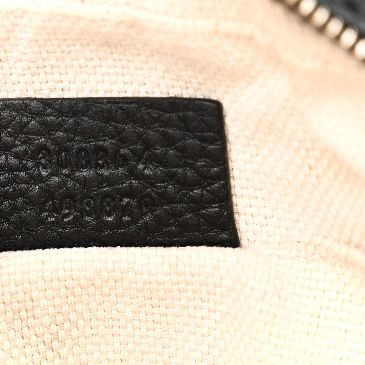 Pebbled Calfskin Small Soho Disco Bag Black