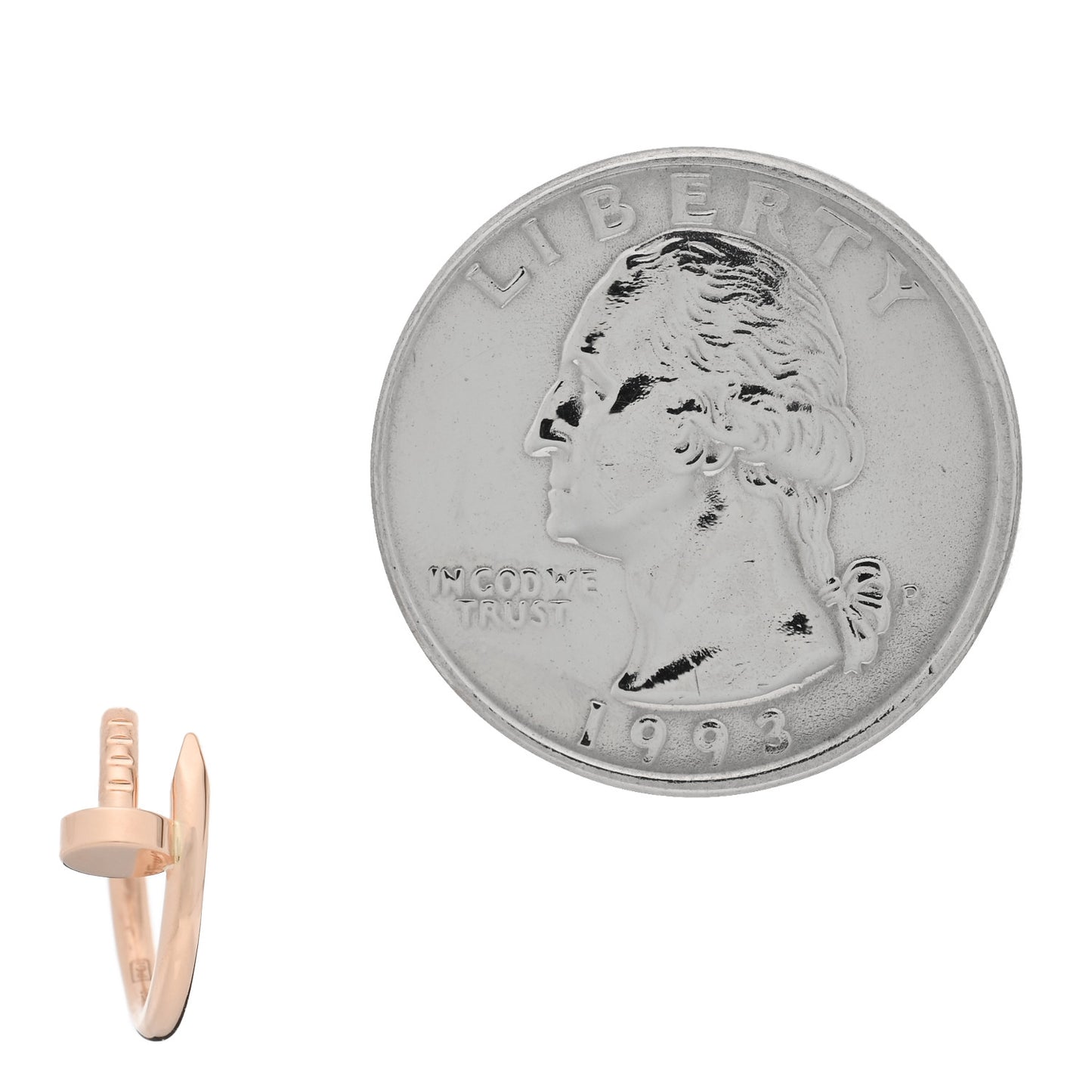 18K Pink Gold Juste Un Clou Single Hoop Earring