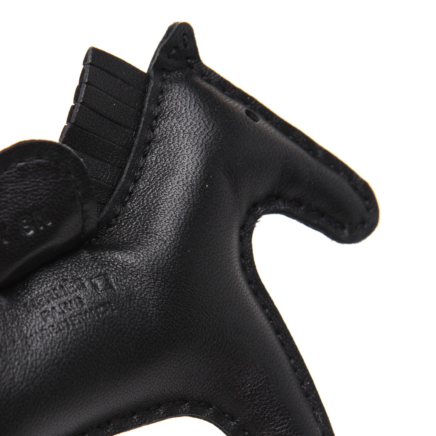 Milo Lambskin Matte Alligator Touch Grigri Rodeo Horse Bag Charm PM So Black