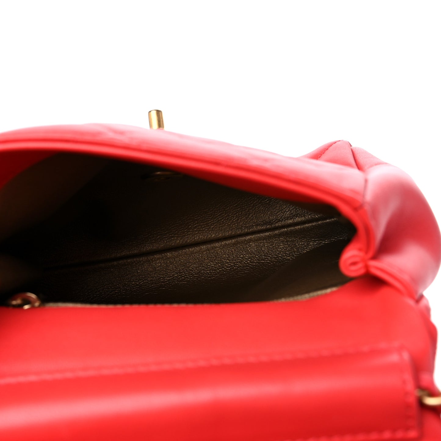 Lambskin Quilted Side-Packs Red
