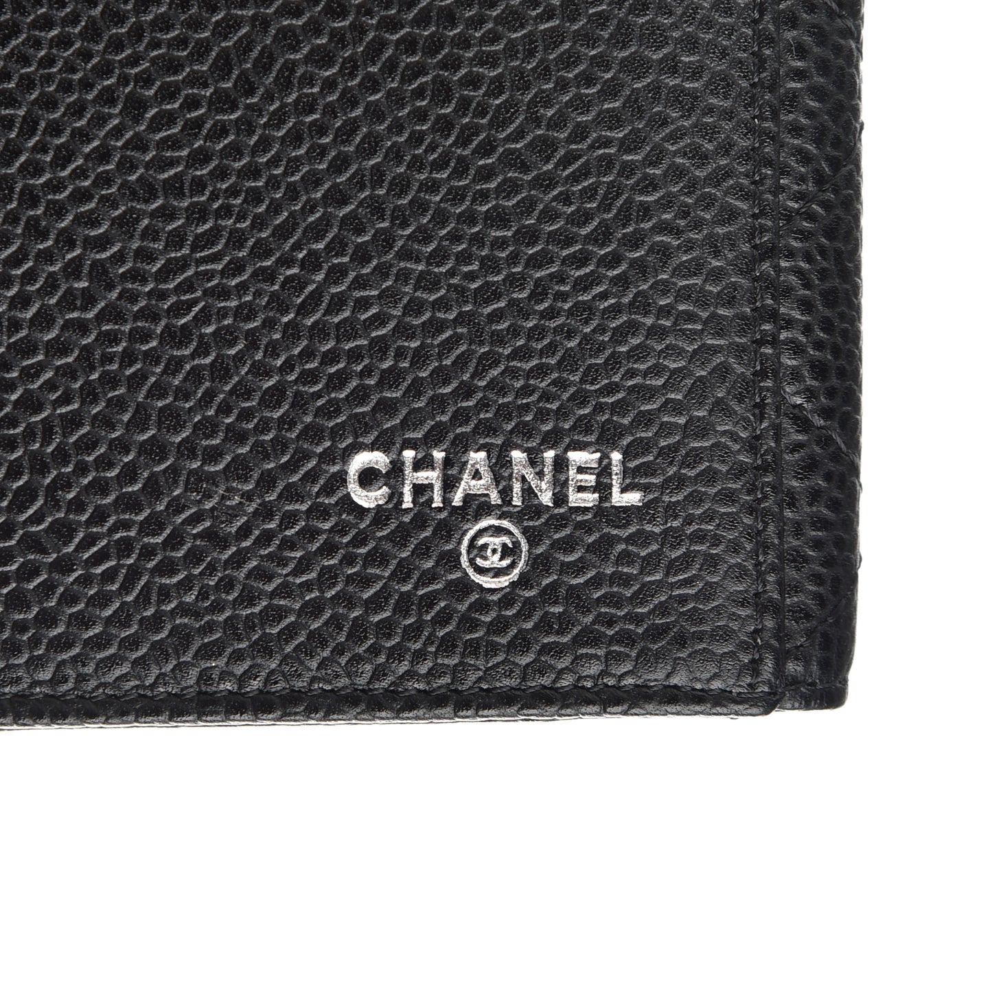 Caviar Quilted CC Long Double Wallet Black