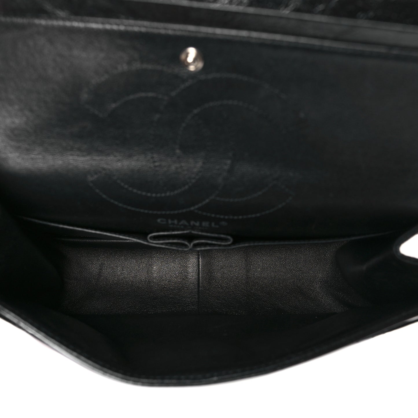 Glazed Calfskin Quilted 2.55 Reissue 226 Flap So Black