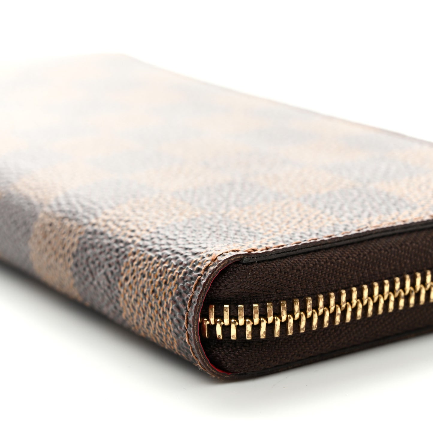 Damier Ebene Clemence Wallet Cherry