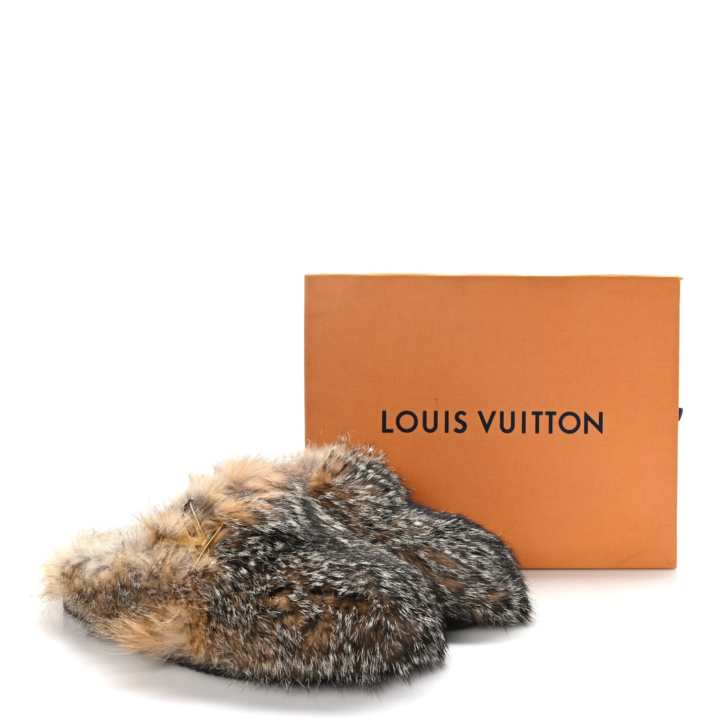 Fox Fur Mens LV Easy Mules 8.5 Brown
