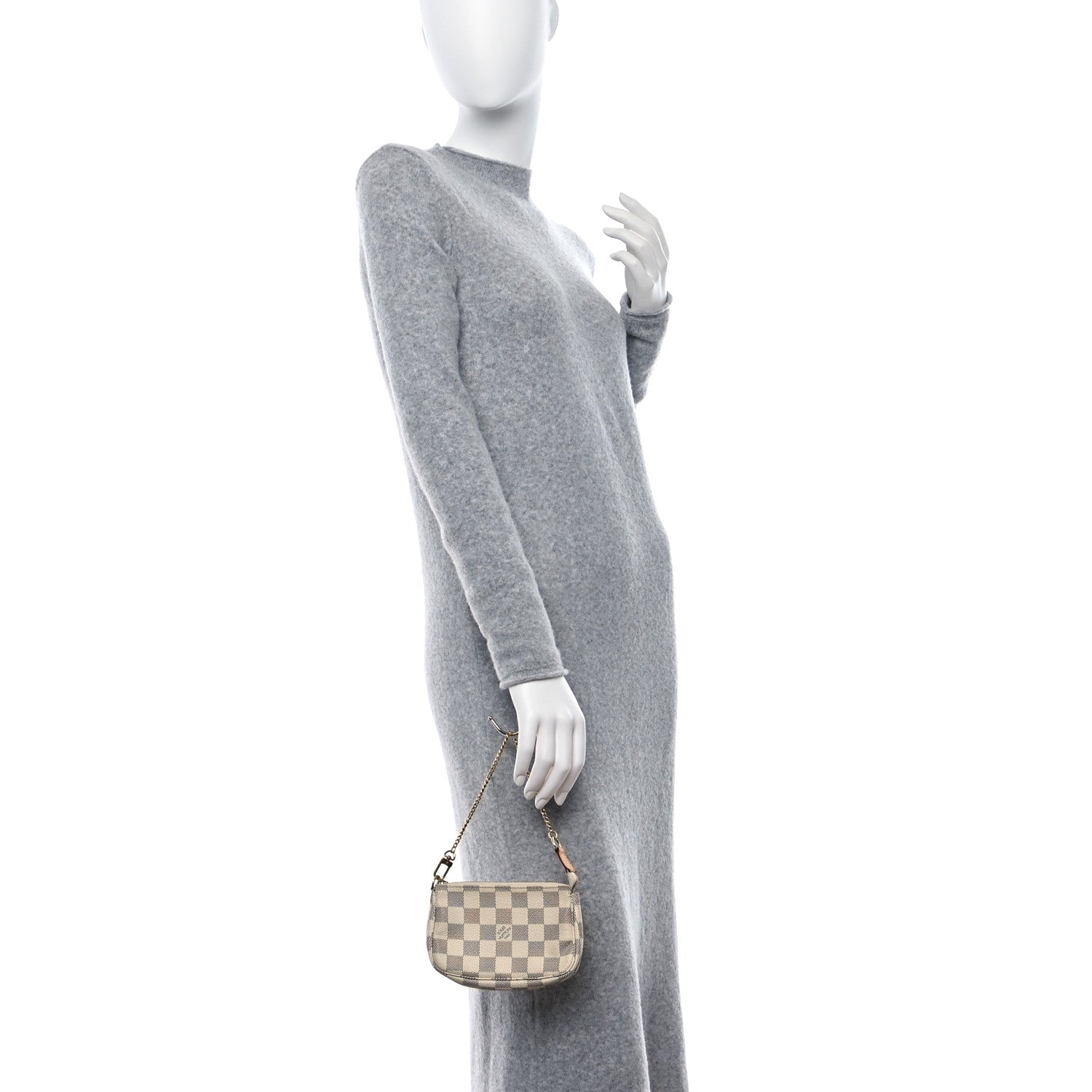 Louis Vuitton Damier Azur Mini Pochette Accessories 2 of 10