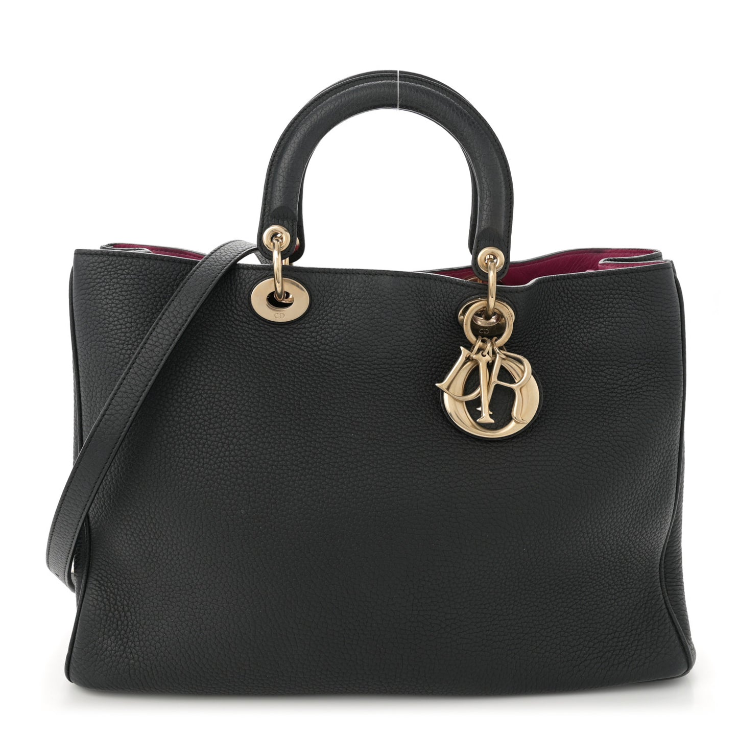 Bullcalf Large Diorissimo Tote Black Rose Indien