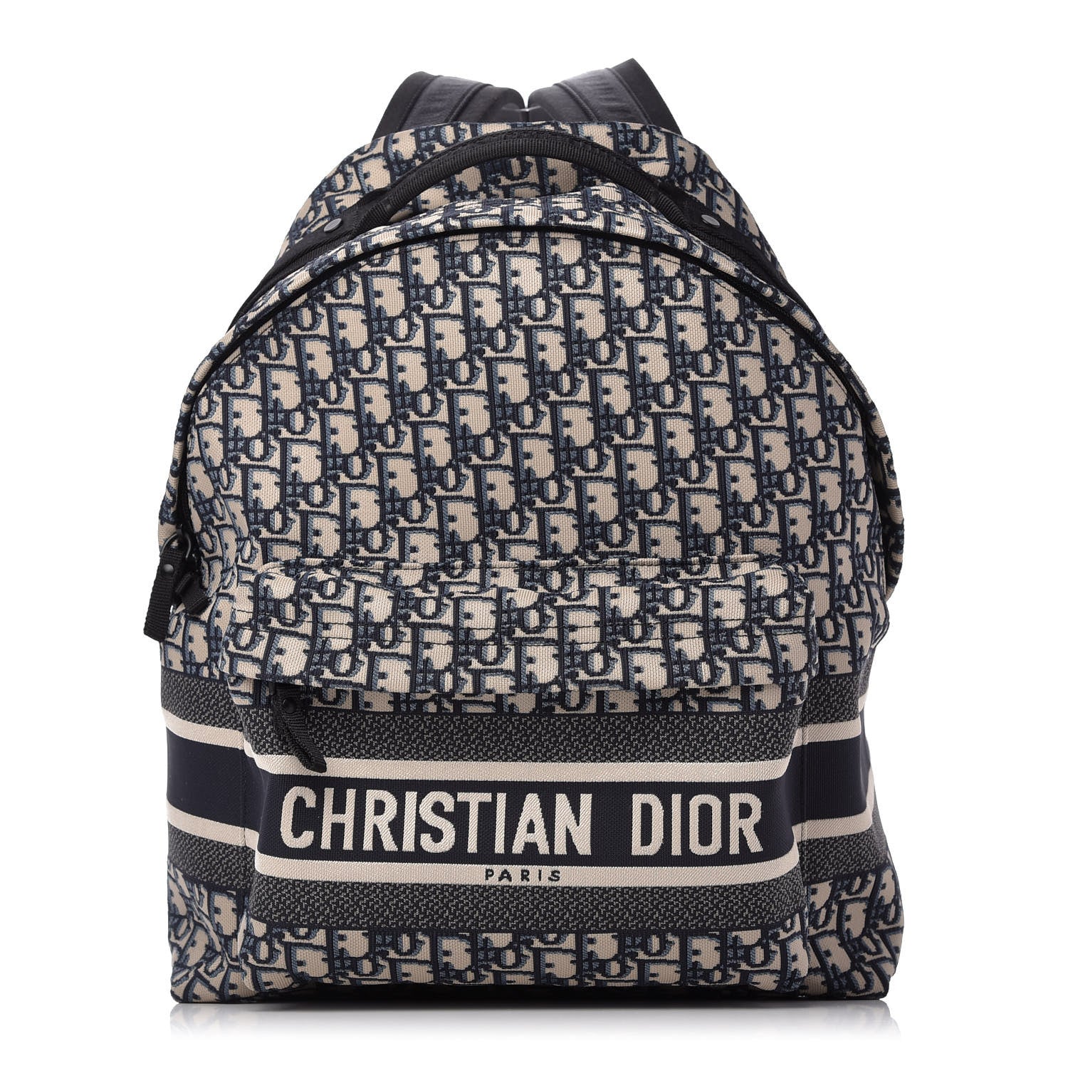 ら*送様 Christian Dior Medium DiorTravel Nomad Pouch Blue Dior Oblique Technical Fabric