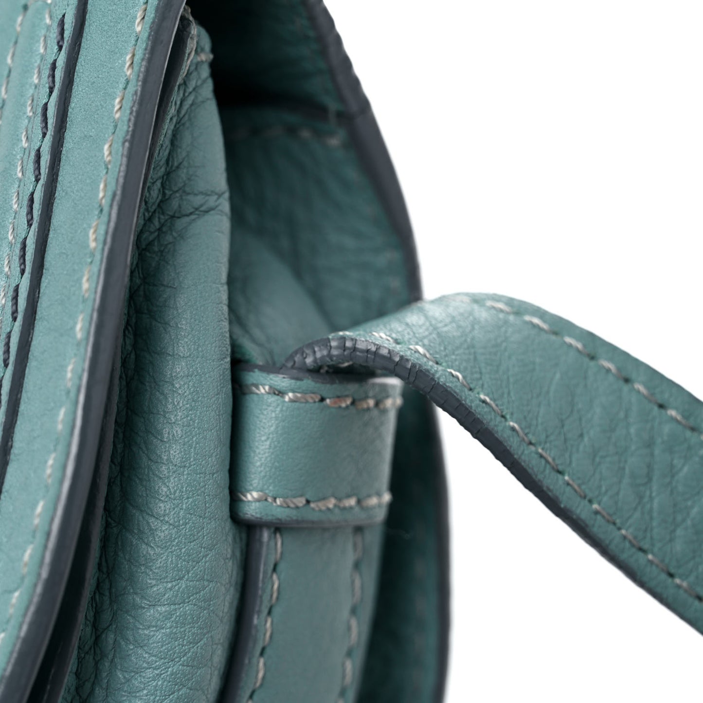 Calfskin Mini Marcie Round Crossbody Bag Fresh Mint