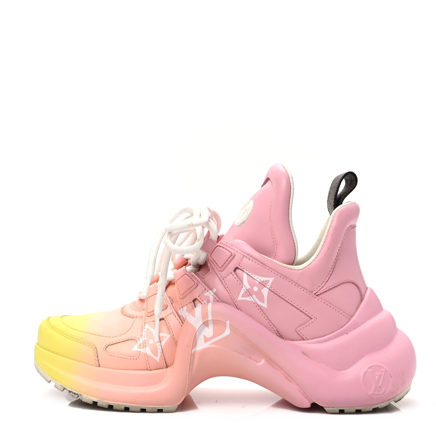 Louis Vuitton Calfskin LV Archlight Sneakers 37 Pink 1205845