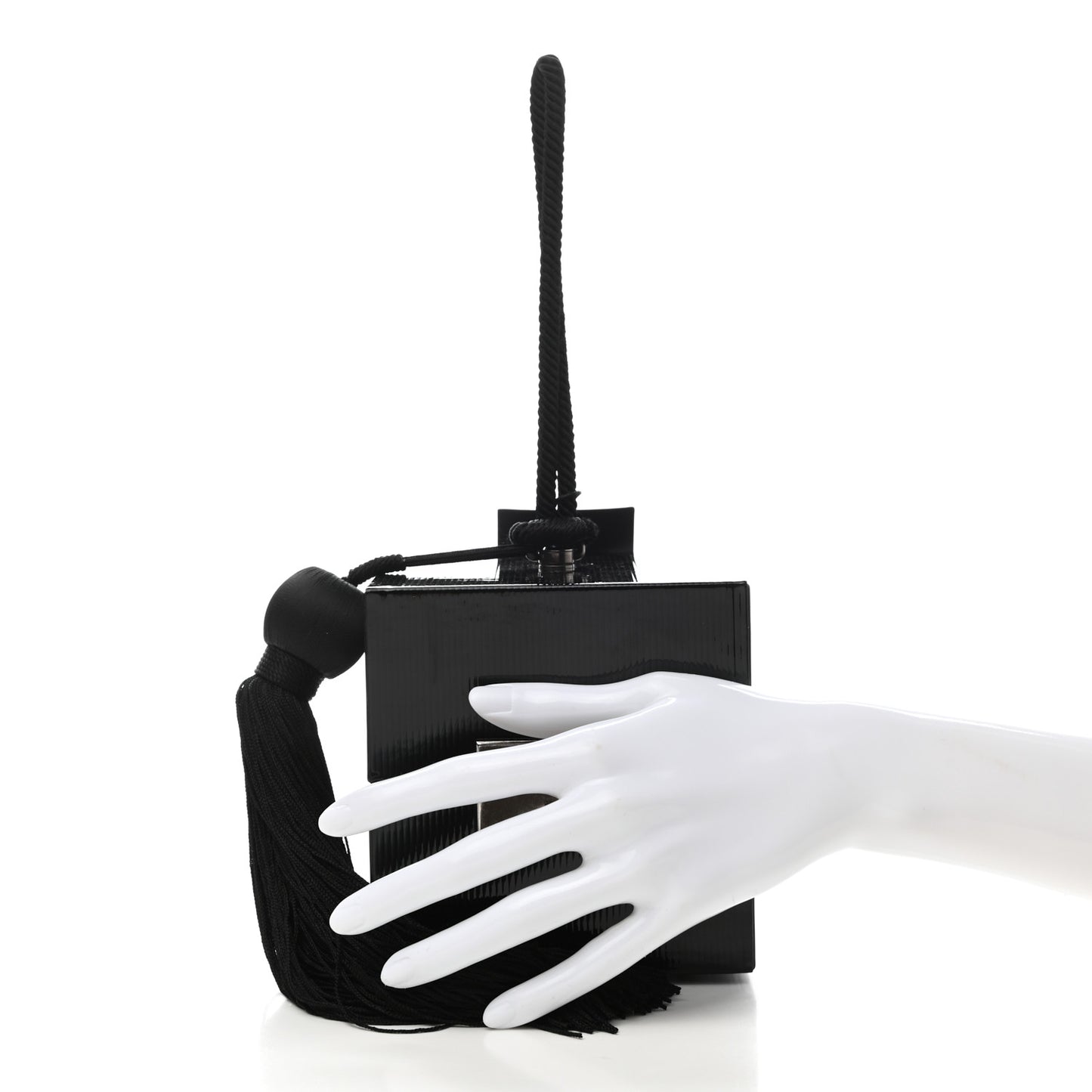 Patent Jerry Cube Box Clutch Black