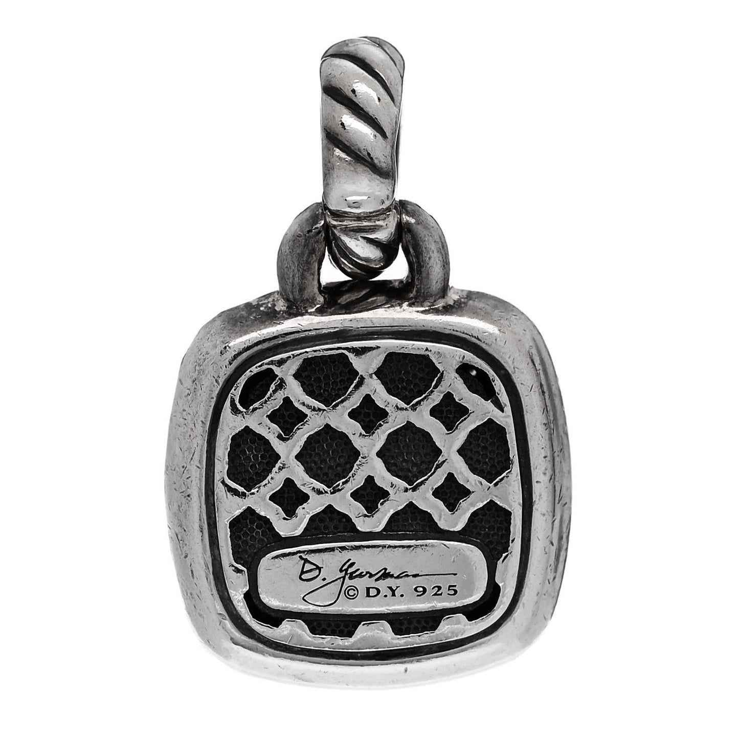 Sterling Silver Diamond 11mm Albion Enhancer Pendant