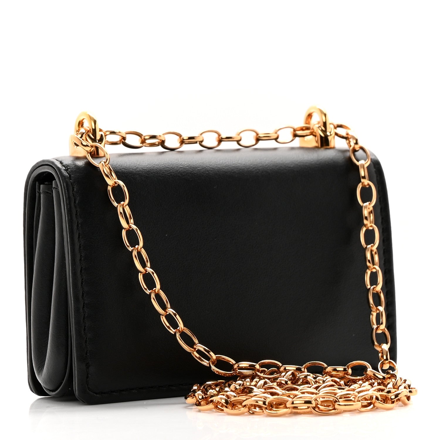 Dolce & Gabbana Calfskin Micro DG Girls Shoulder Bag Black 3 of 12