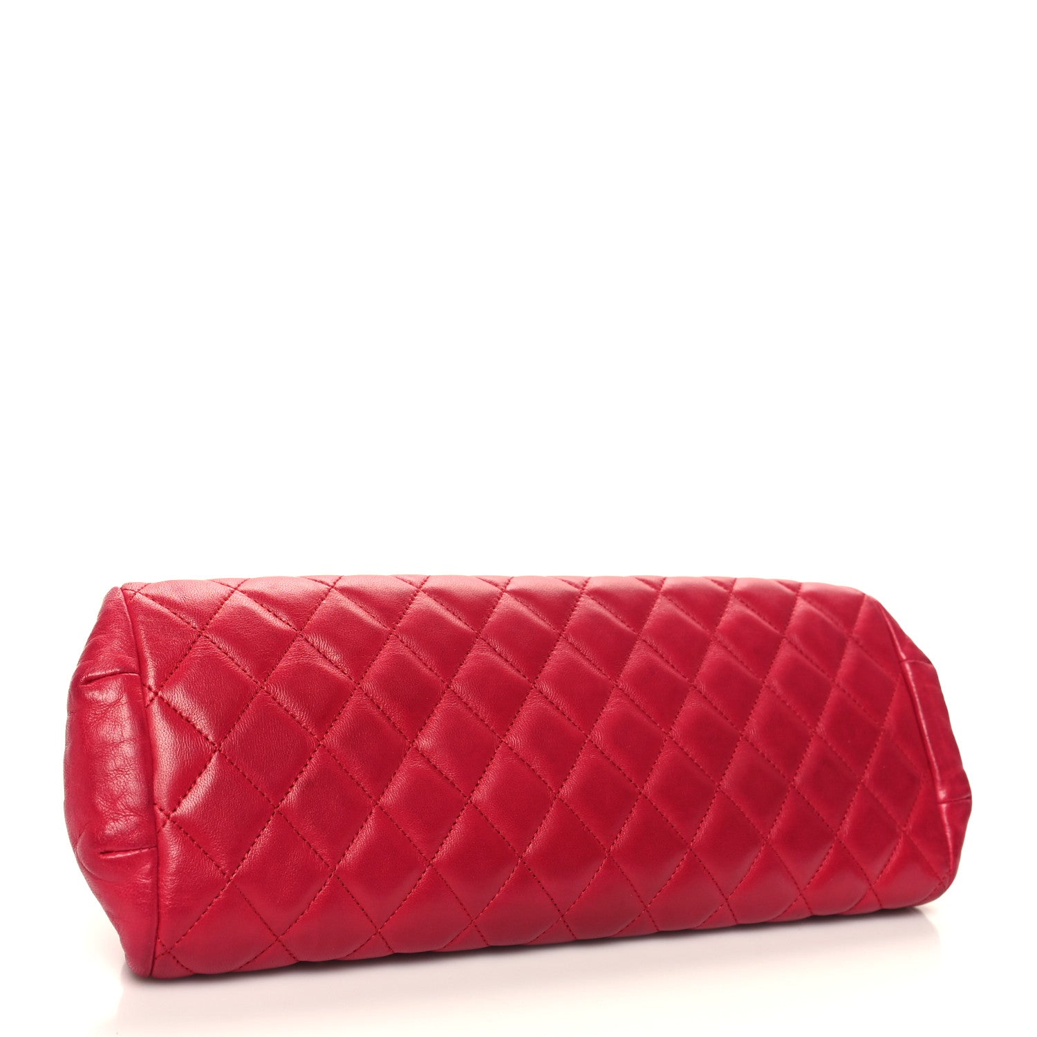 Chanel Lambskin Quilted Timeless Clutch Red 4 of 13