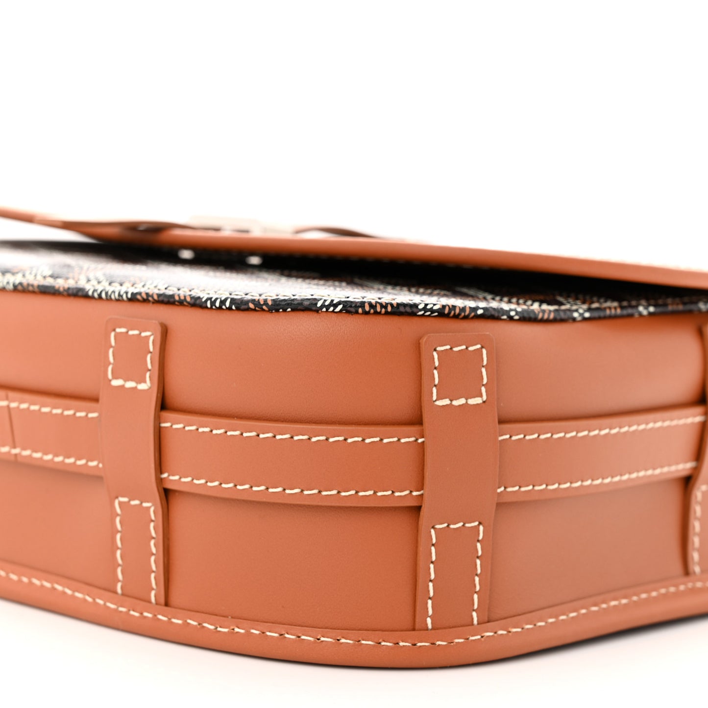 Goyardine Belvedere II PM Messenger Bag Black Gold