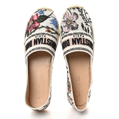 Embroidered Mille Fleurs Granville Espadrille 40 Multicolor