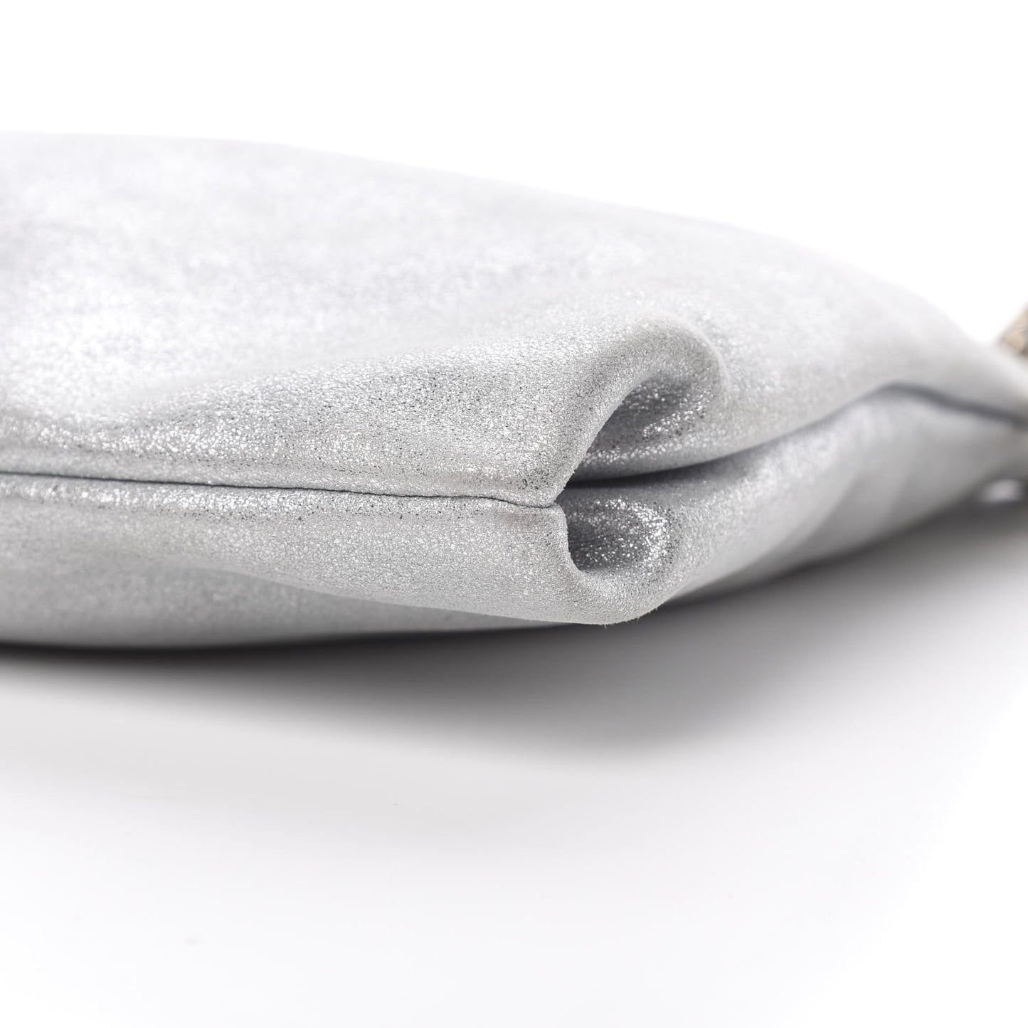 Metallic Goatskin Callie Mea Tassel Shoulder Bag Silver