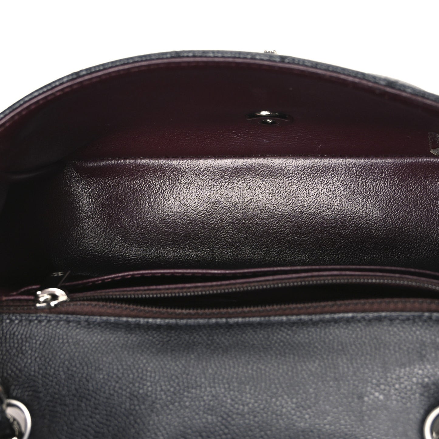 Caviar Quilted Mini Rectangular Flap Black