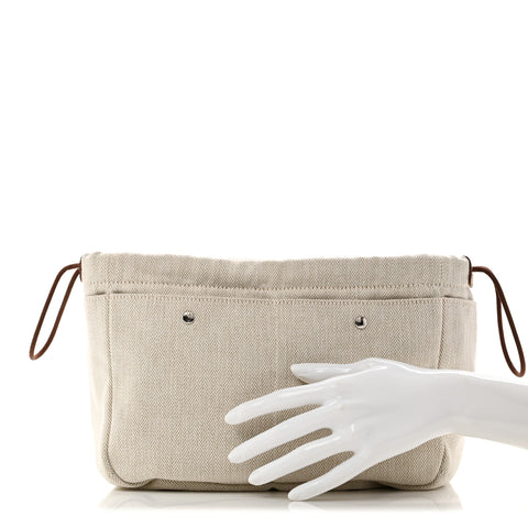 Canvas Barenia Fourbi 25 MM Pouch Naturel Fauve