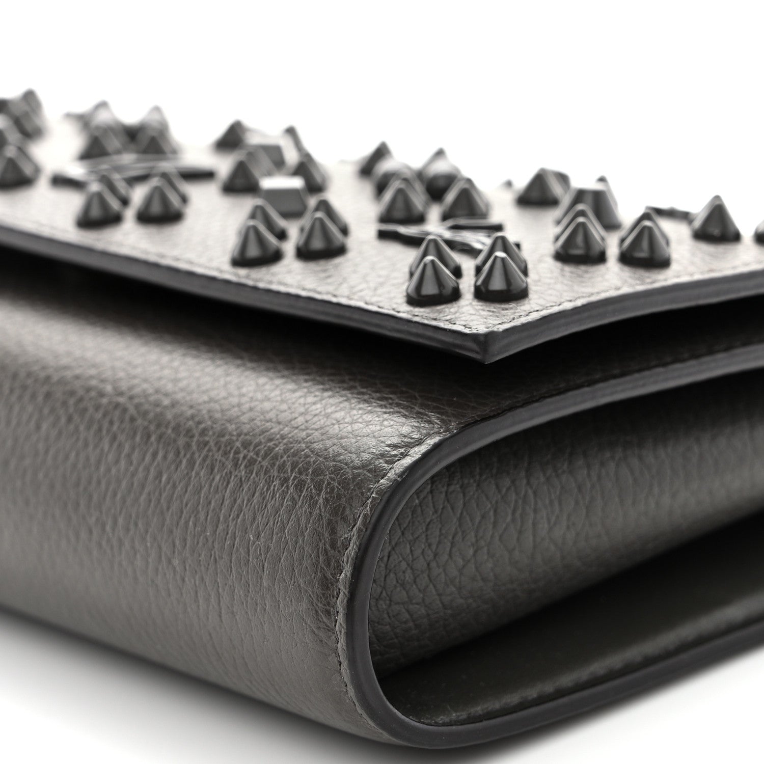 Christian Louboutin Calfskin Spikes Loubinthesky Paloma Clutch Rocket 9 of 9