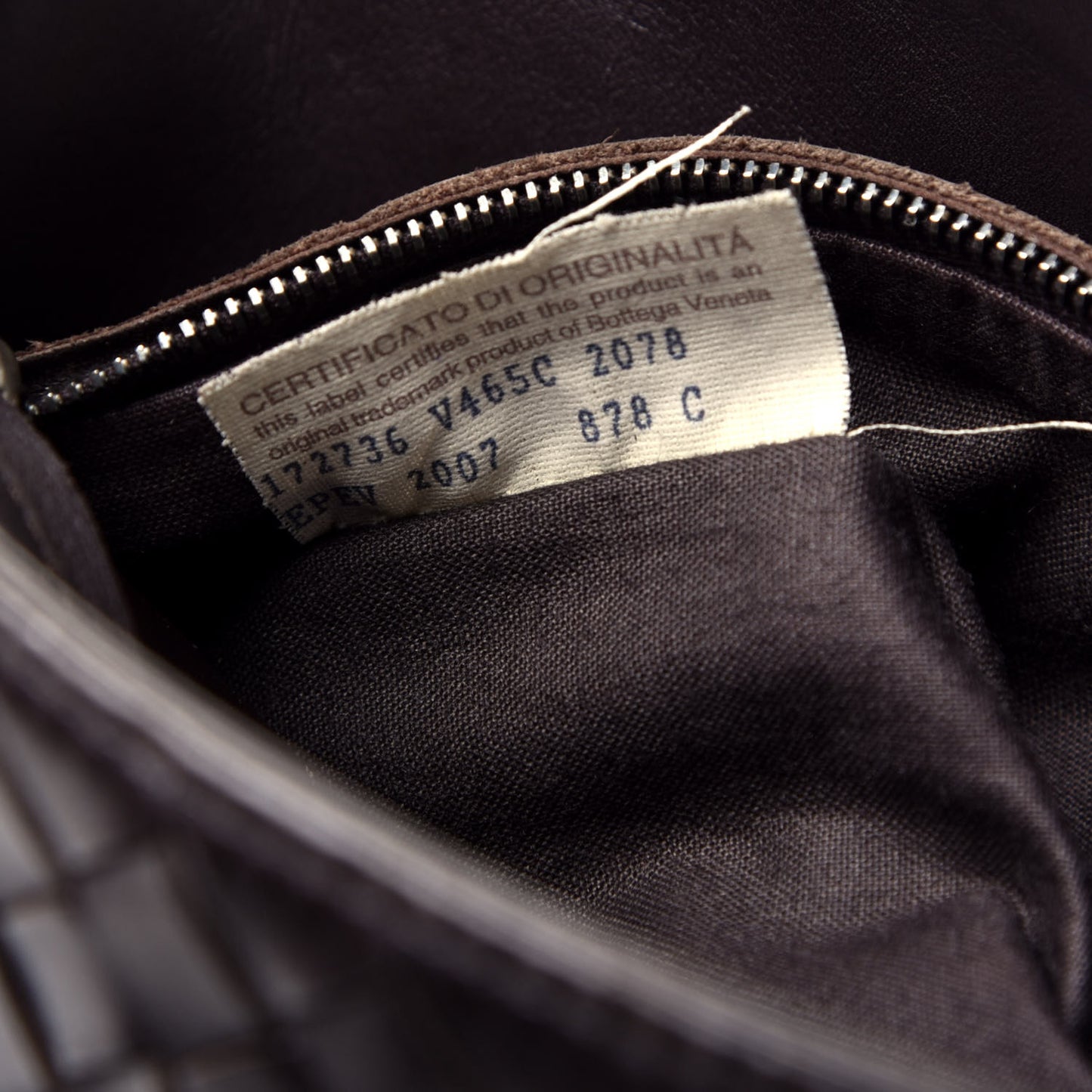 Nappa Intrecciato VN Crossbody Messenger Bag Ebano