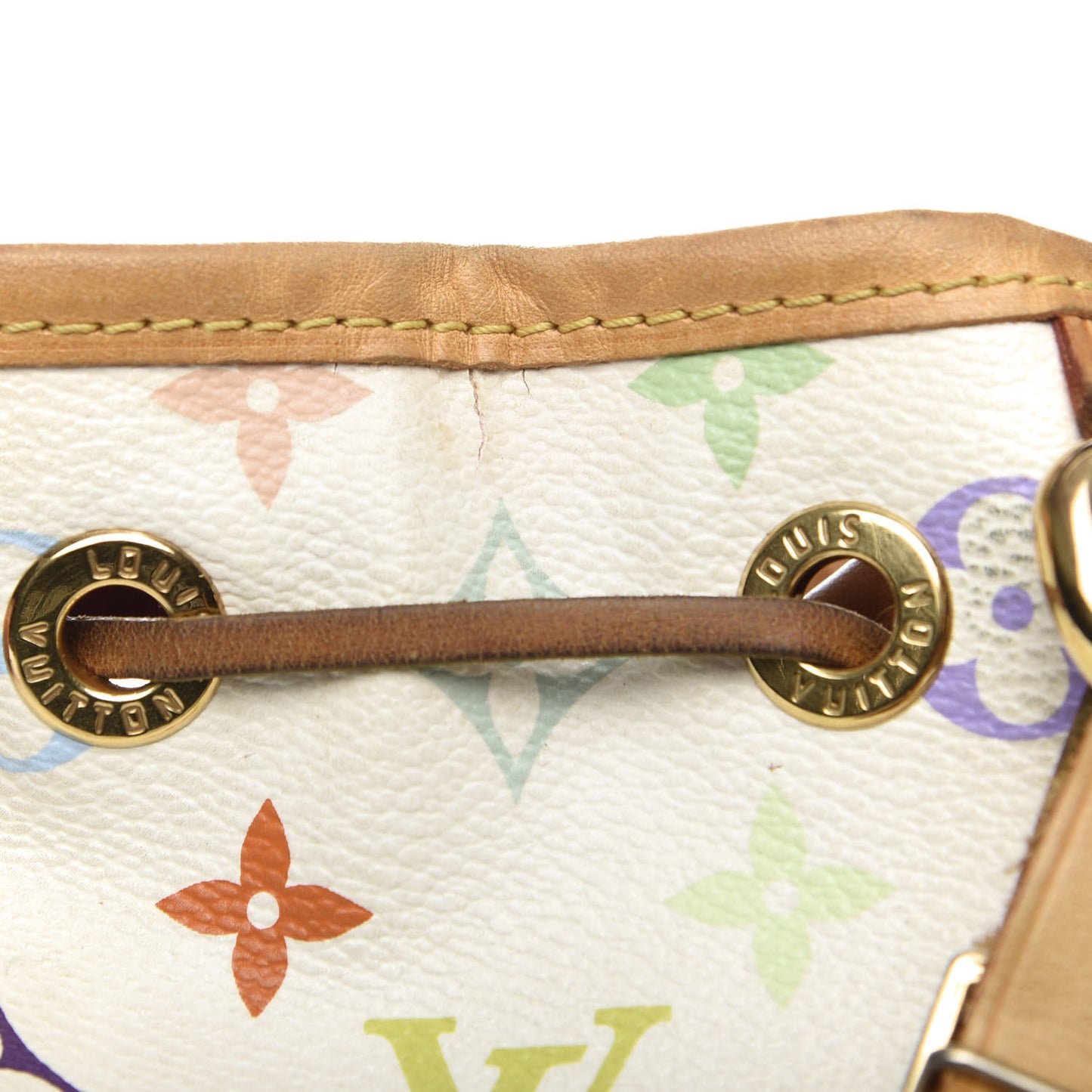 Monogram Multicolor Petit Noe White