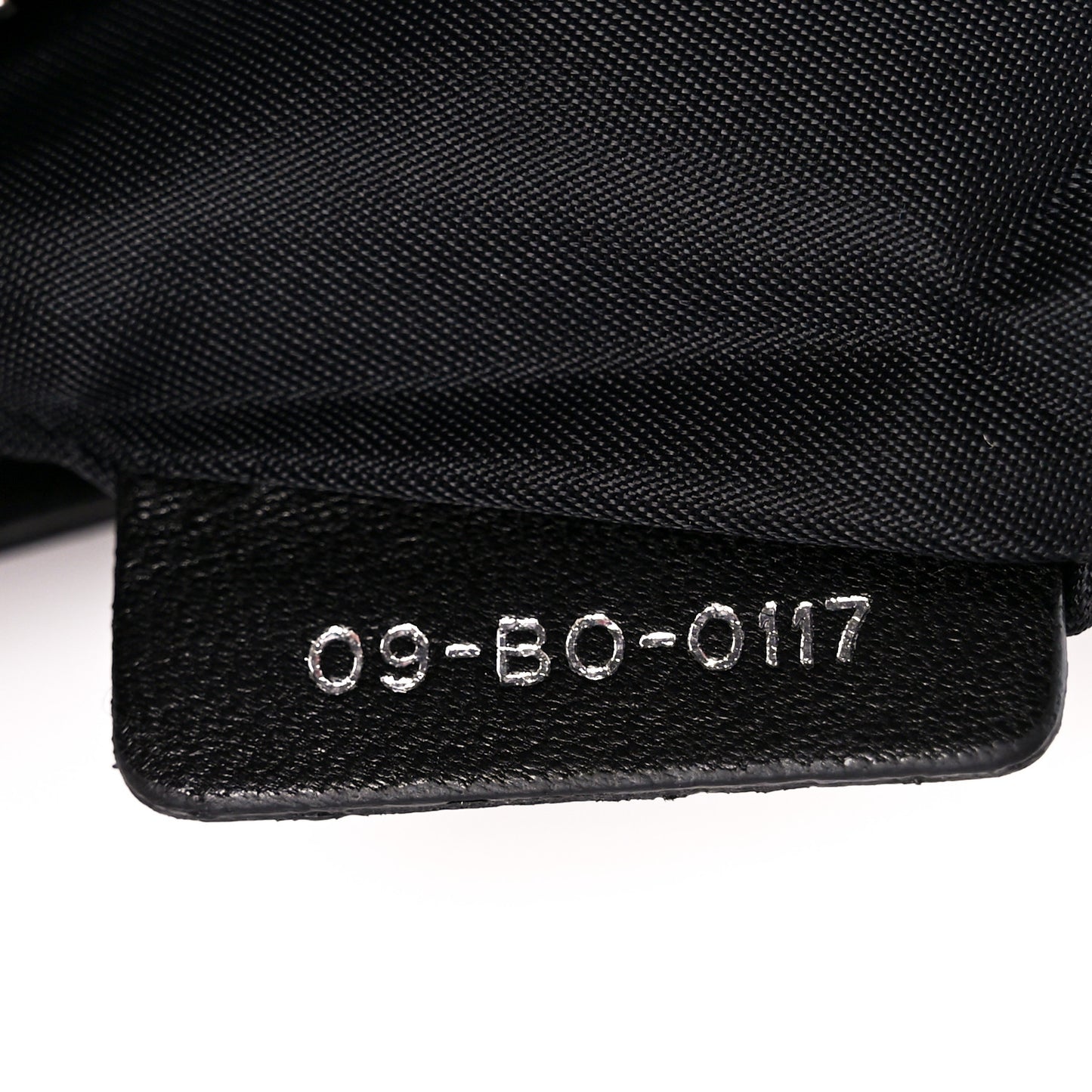 Calfskin Patch Embroidered Diorama Chain Wallet Black