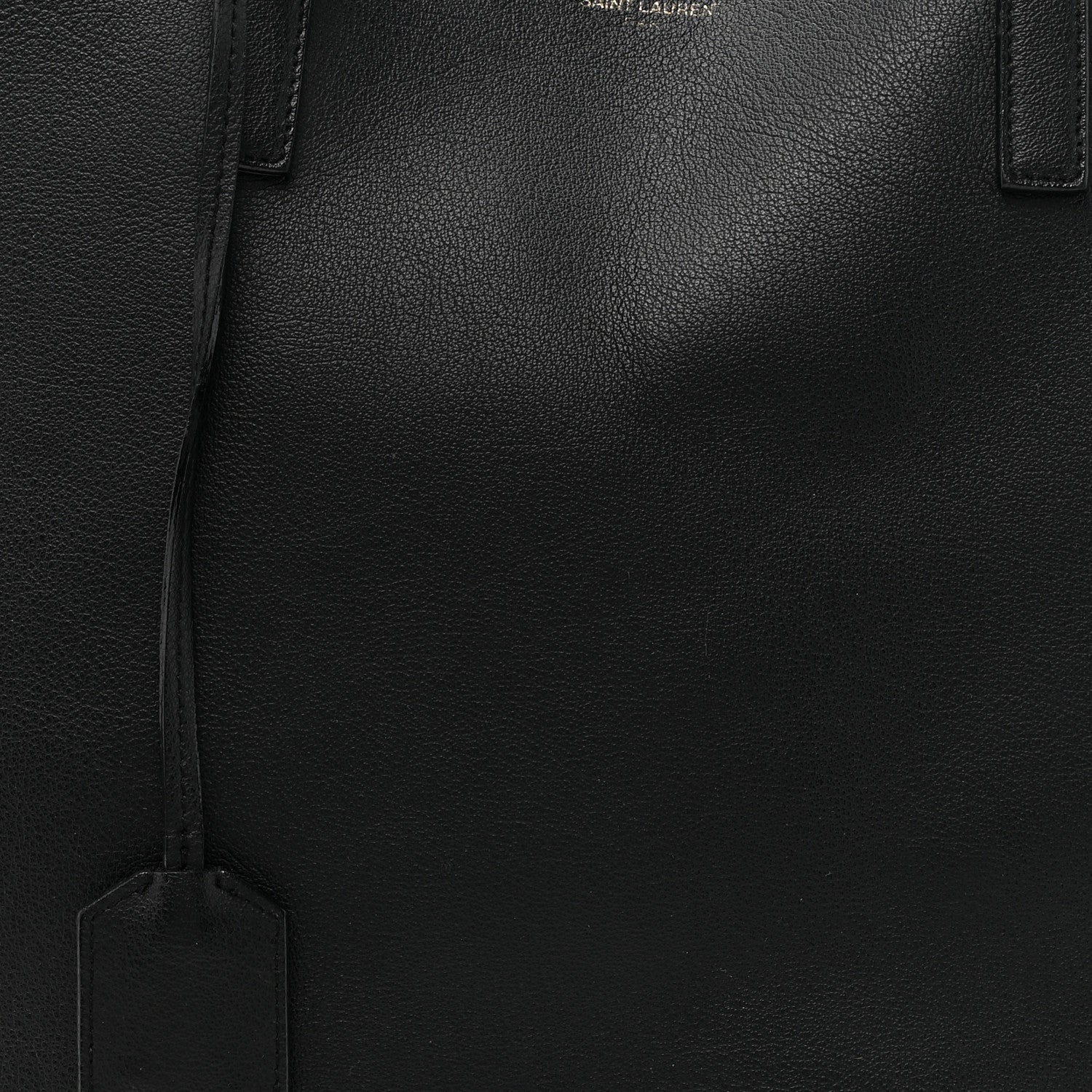 Saint Laurent Calfskin Large Shopping Tote Black 10 of 17
