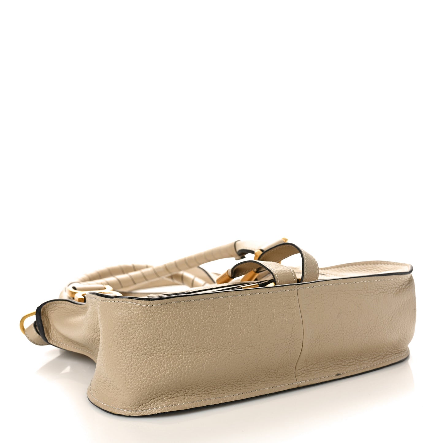 Calfskin Small Marcie Satchel Root Beige