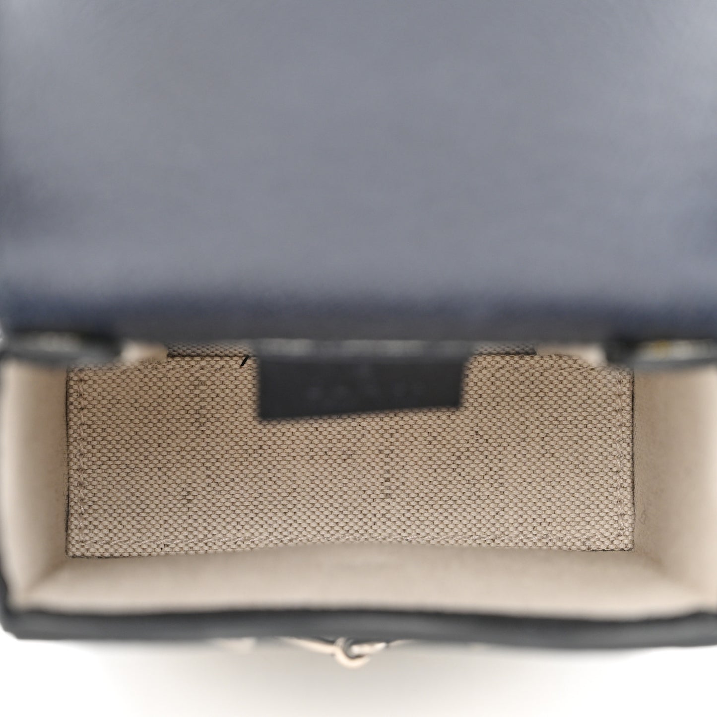 GG Supreme Monogram Textured Dollar Calfskin Mini Horsebit 1955 Crossbody Bag Beige Blue