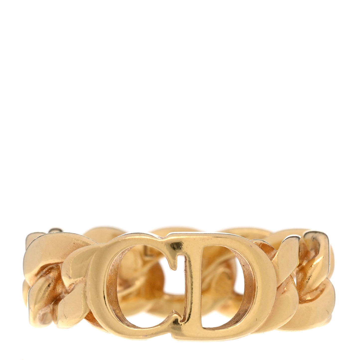 Metal Danseuse Etoile Chain Ring L Gold