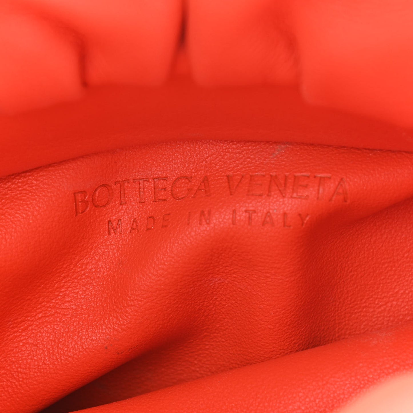Calfskin The Pouch Chain Orange