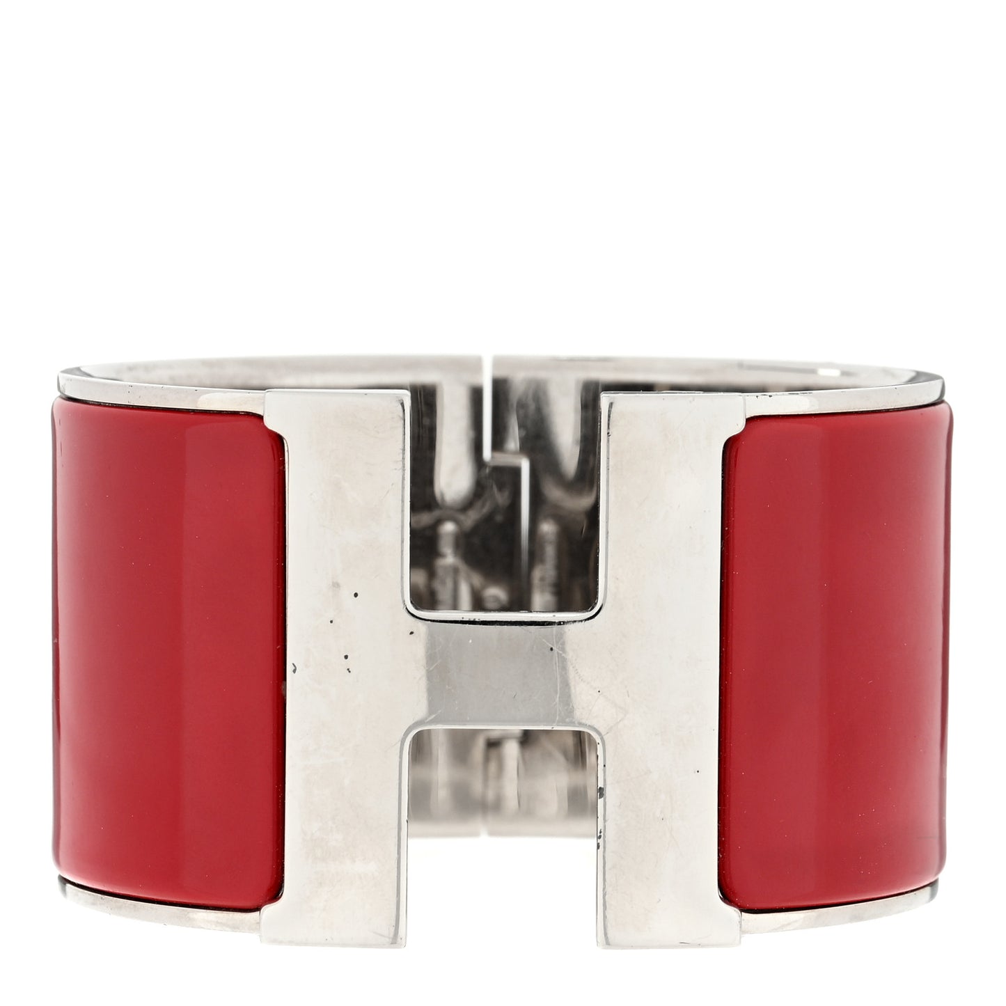 Enamel Extra Wide Clic Clac H Bracelet PM Rouge