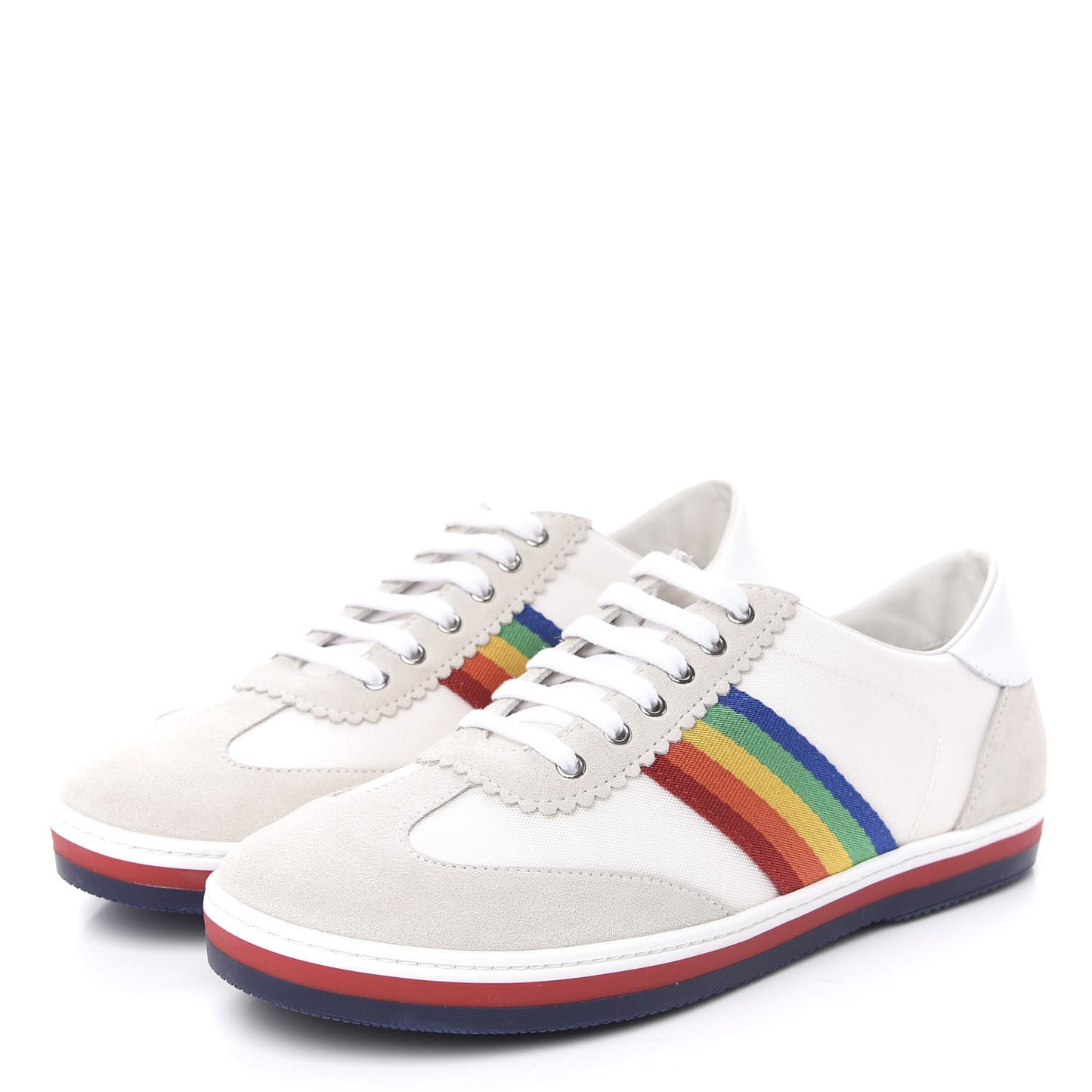 Suede Rainbow Womens G74 Sneakers 37 White