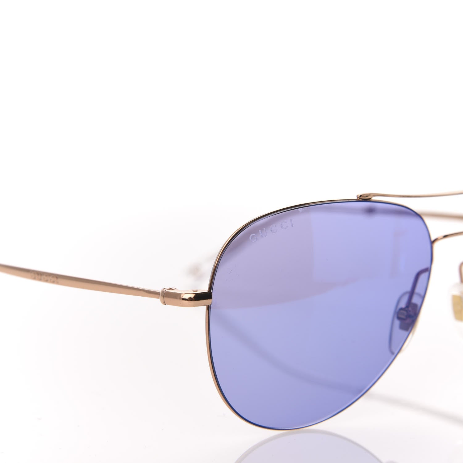 Gucci Metal Aviator Sunglasses GG0500S Blue 7 of 8