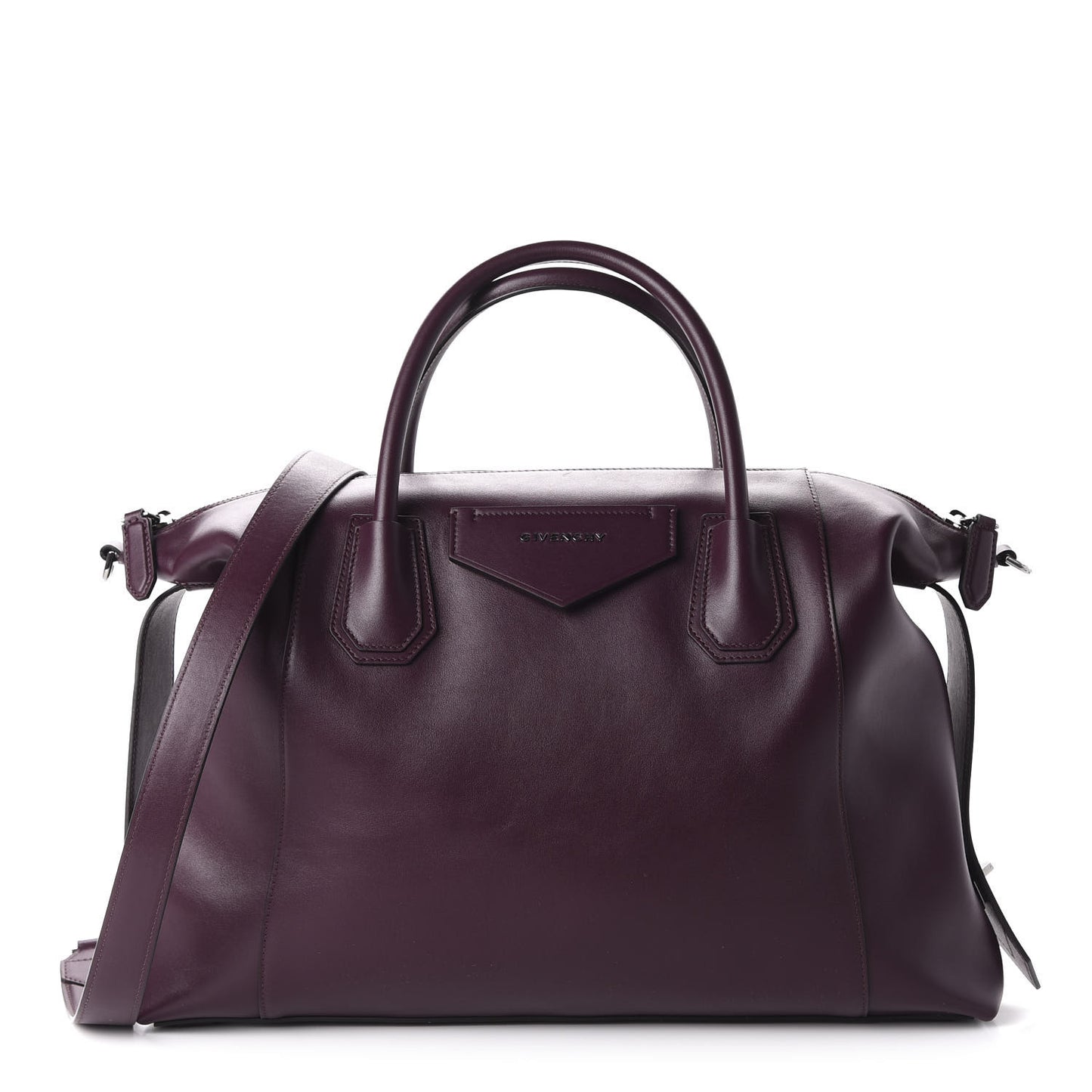Smooth Calfskin Medium Soft Antigona Aubergine