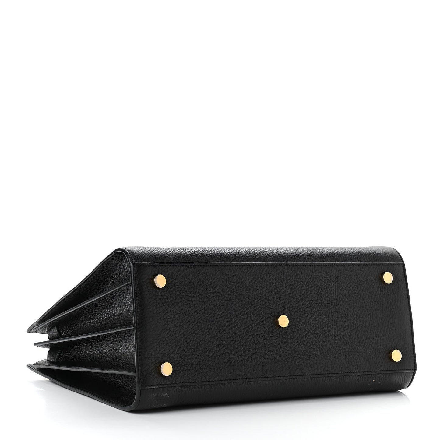 Grained Calfskin Small Sac De Jour Black