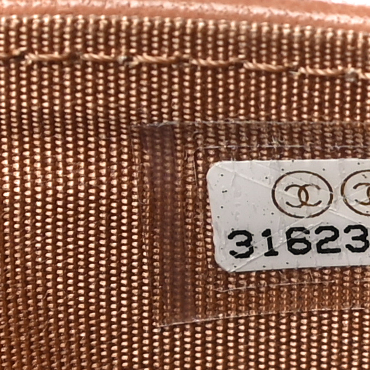 Lambskin Quilted Chanel 19 Card Holder Brown