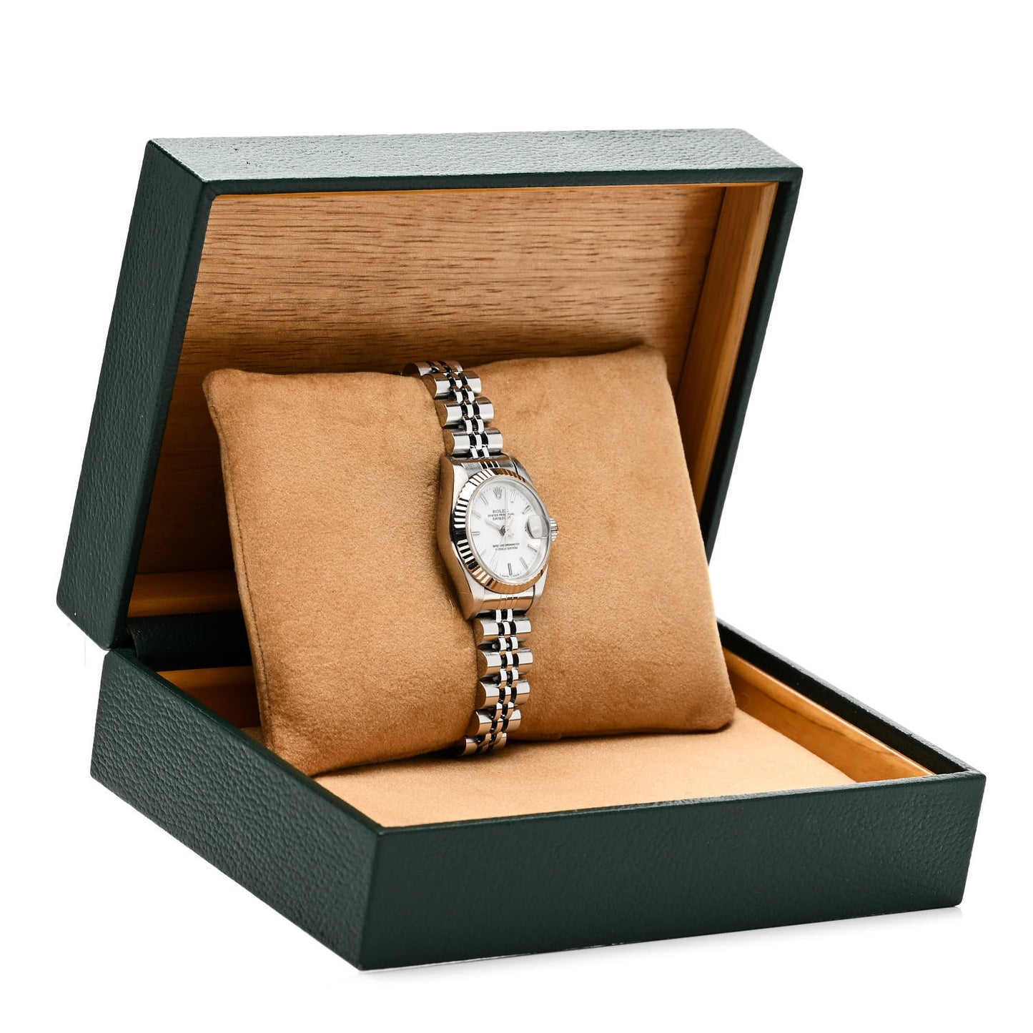 Stainless Steel 18K White Gold 26mm Oyster Perpetual Datejust Watch White 69174