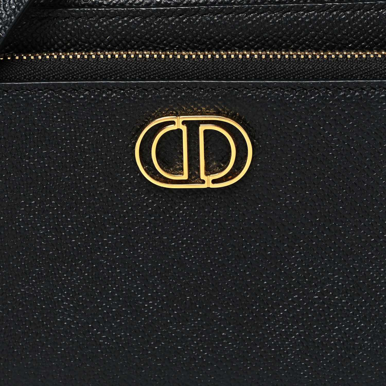 Christian Dior Grained Calfskin Caro Double Pouch Black 7 of 9
