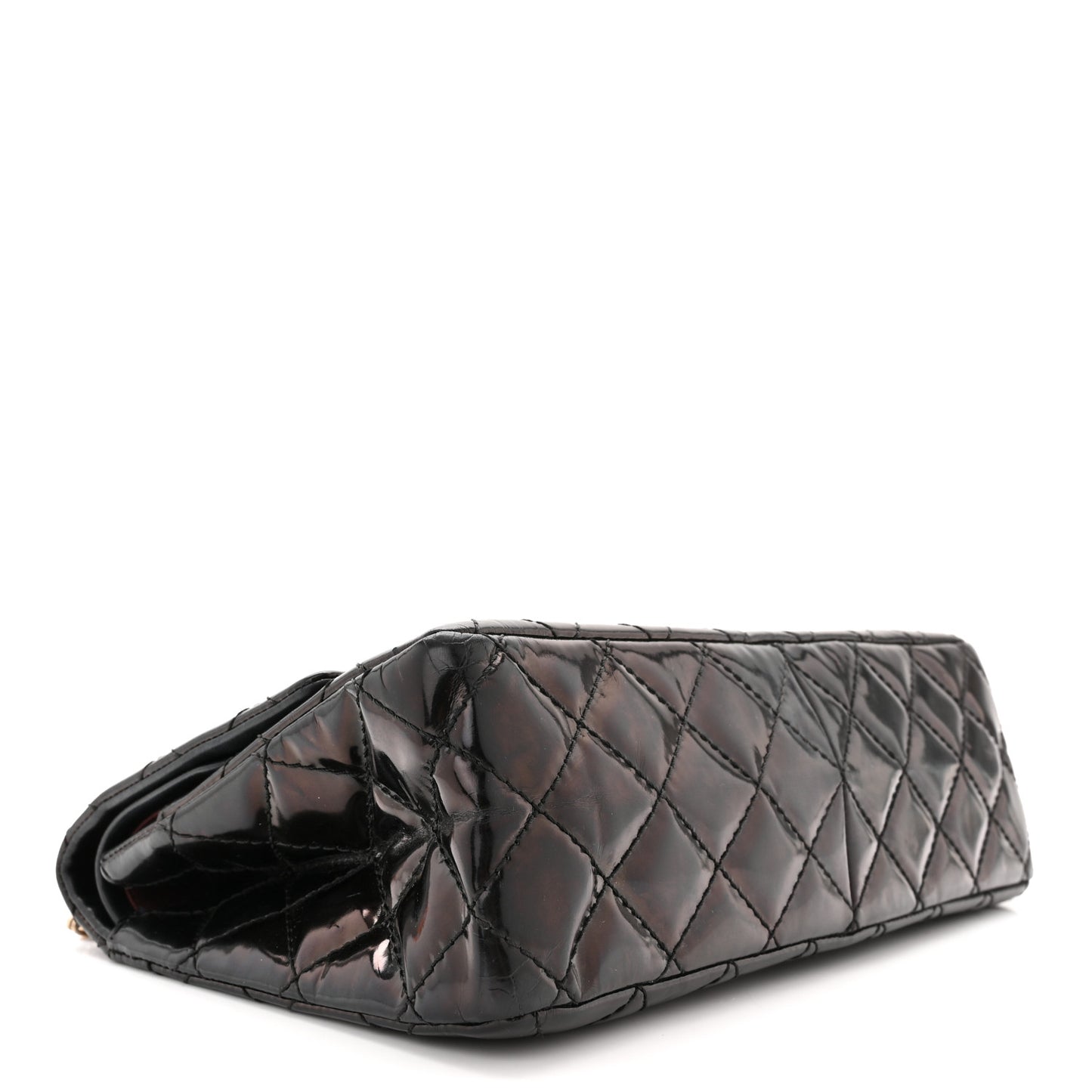 Patent Quilted 2.55 Reissue 226 Flap Black