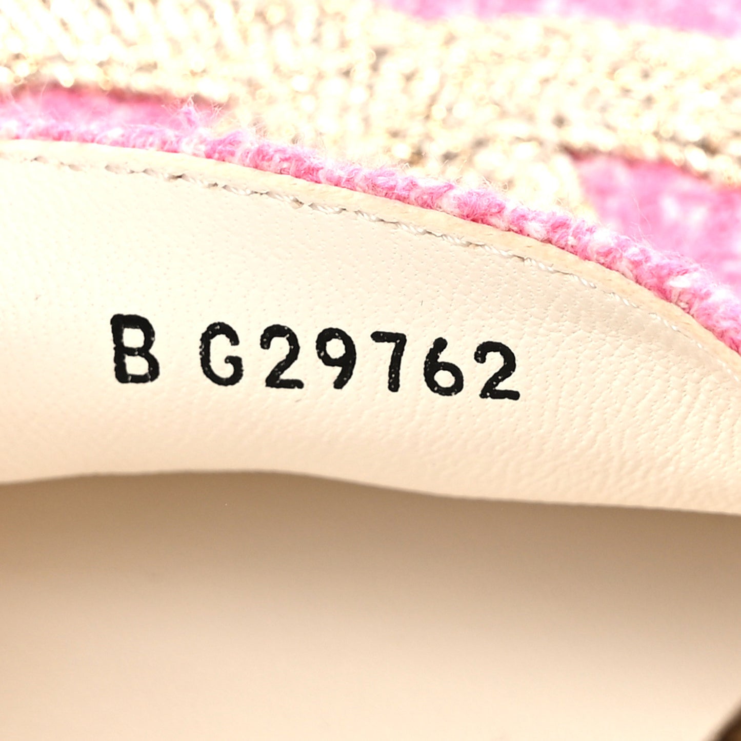 Tweed Grosgrain CC Espadrilles 36 Pink Ivory Gold Black